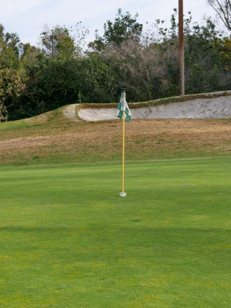 Signed Pin Flag: personalized golf gift idea (stock photo)